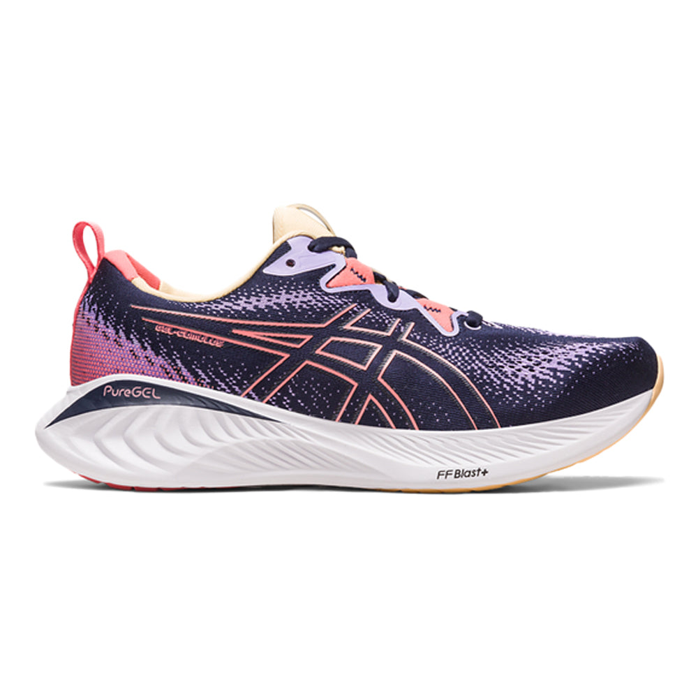 Women's Asics Gel-Cumulus 25, Midnight/Papaya, 8 B Medium