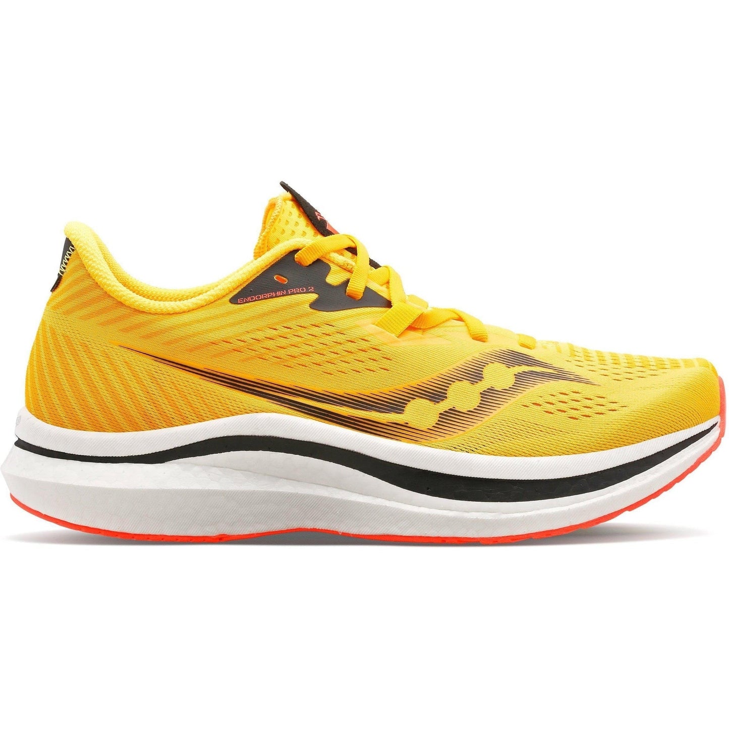 Women's Saucony Endorphin Pro 2, ViZiGold/ViZiRed, 8 B Medium