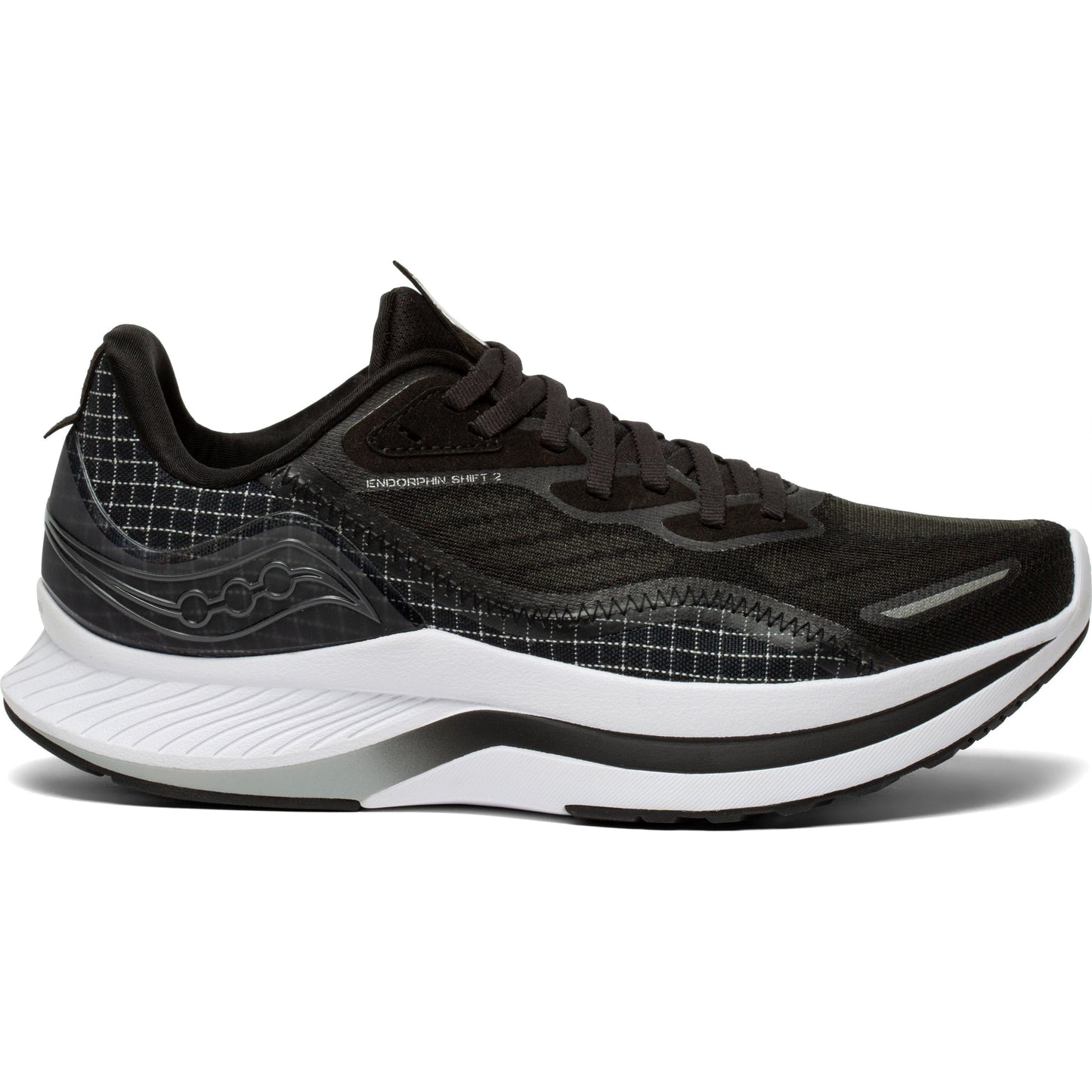 Women's Saucony Endorphin Shift 2, Black/White, 10.5 B Medium